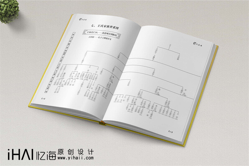 记载家族历史的王氏家谱