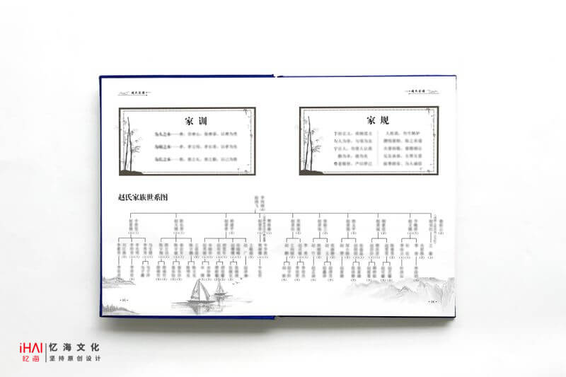 一本记录赵氏家族文化的家谱